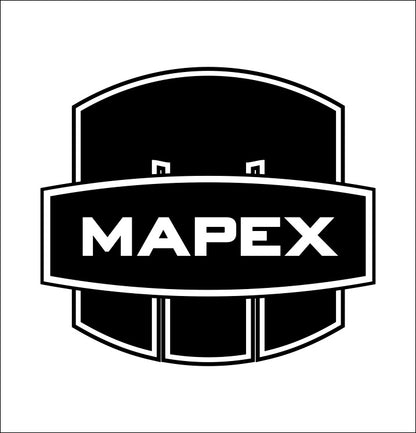 Mapex decal, music instrument decal, car decal sticker