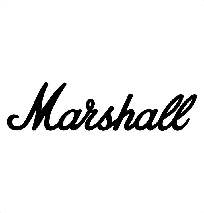 Marshall decal, music instrument decal, car decal sticker