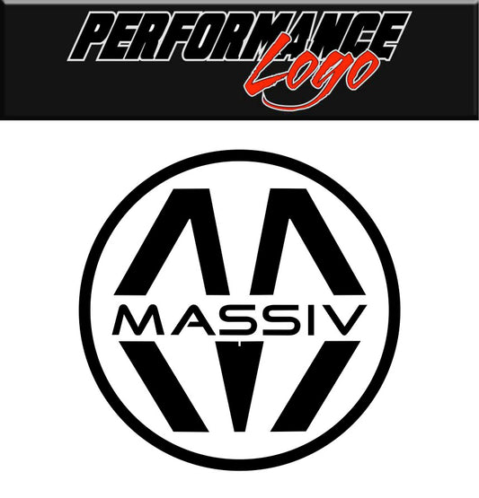 Massiv Wheels decal, performance car decal sticker