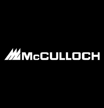 mcculloch decal, car decal sticker