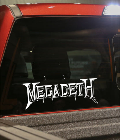 megadeth band decal - North 49 Decals