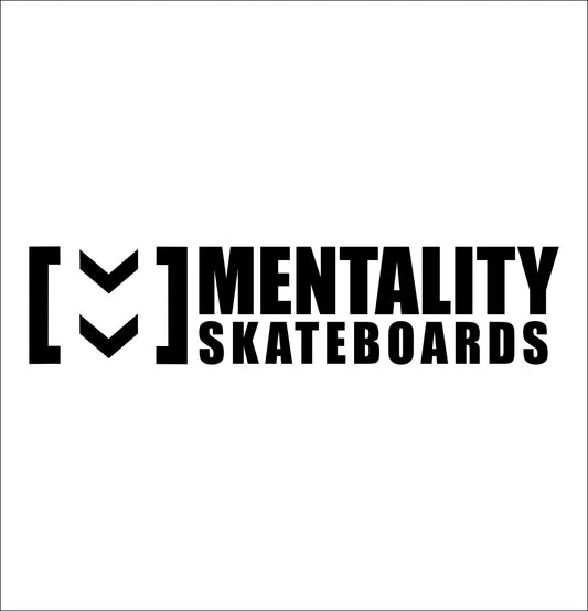 Mentality Skateboards decal, skateboarding decal, car decal sticker