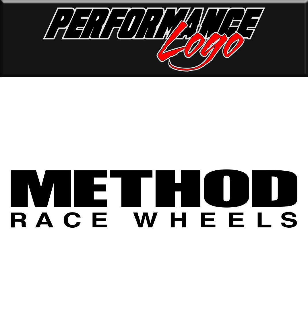 Method Racing Wheels decal, car decal sticker