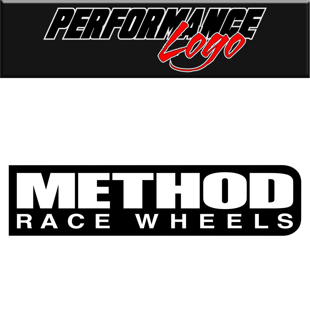 Method Racing Wheels decal, car decal sticker