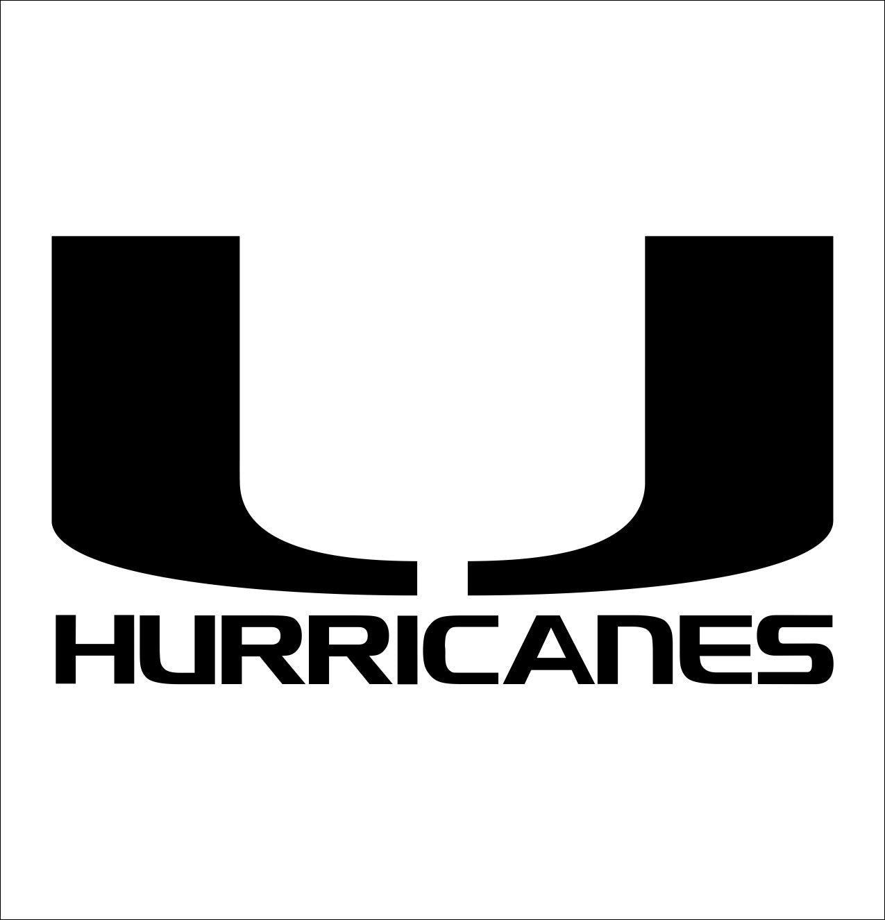 Miami Hurricanes 2 decal – North 49 Decals