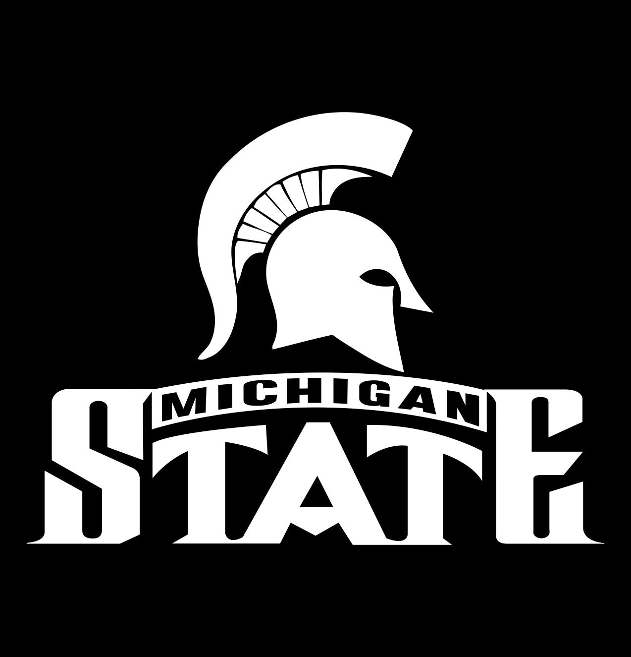 Michigan State Spartans decal, car decal sticker, college football