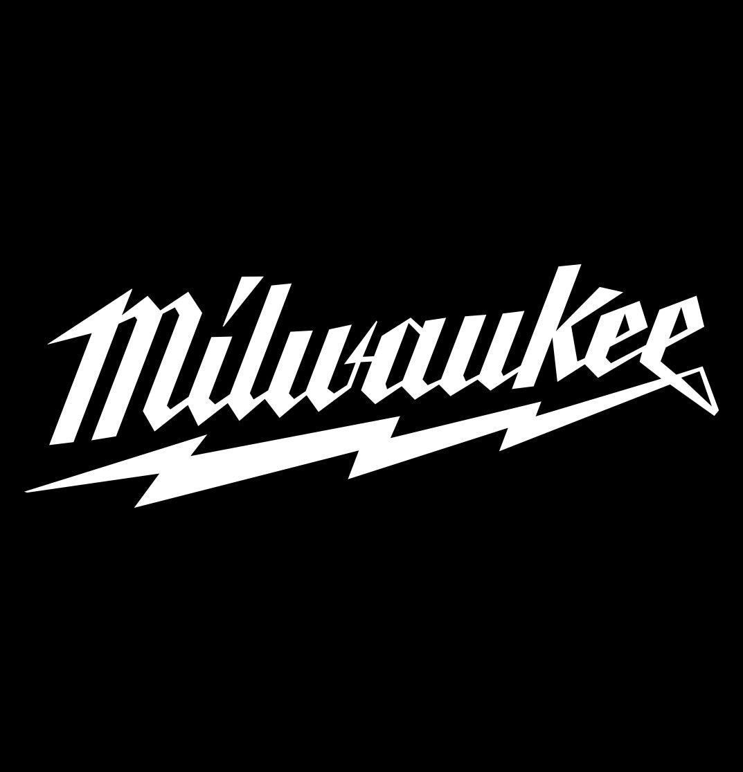 milwaukee tool decal, car decal sticker