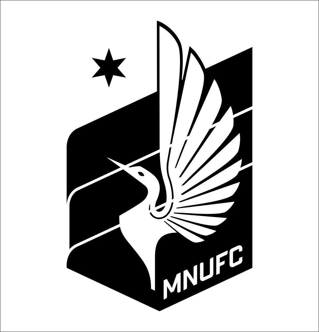 Minnesota United decal, car decal sticker