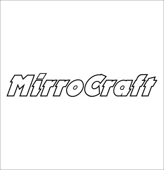 mirrorcraft decal, car decal, hunting fishing sticker