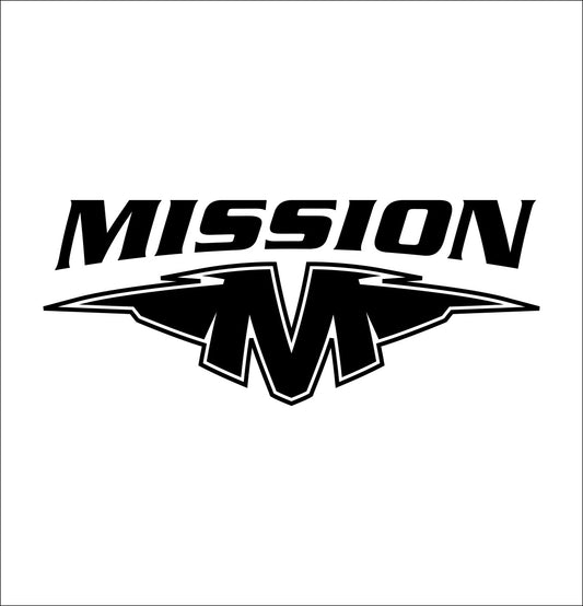 mission hockey decal, car decal sticker