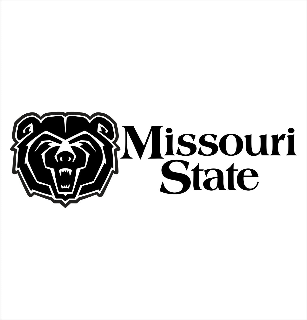 Missouri State Bears decal, car decal sticker, college football