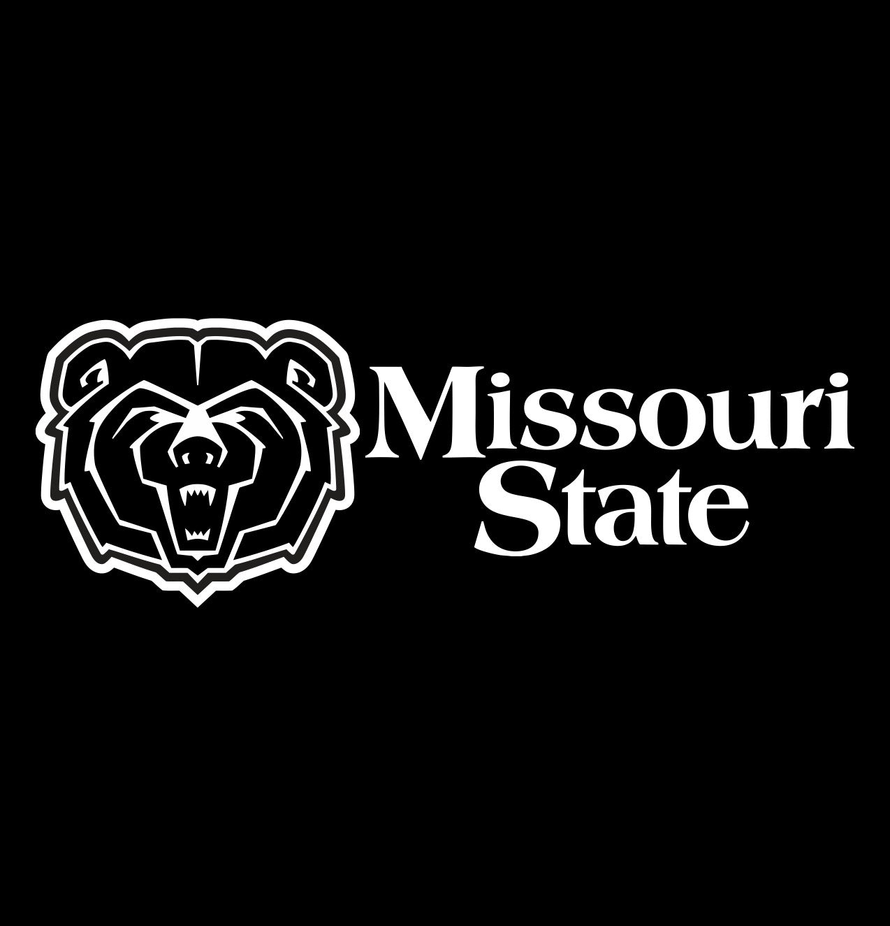 Missouri State Bears decal, car decal sticker, college football