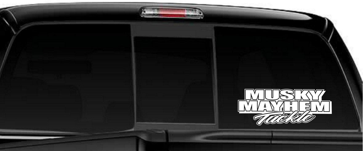 Musky Mayhem Tackledecal, sticker, car decal