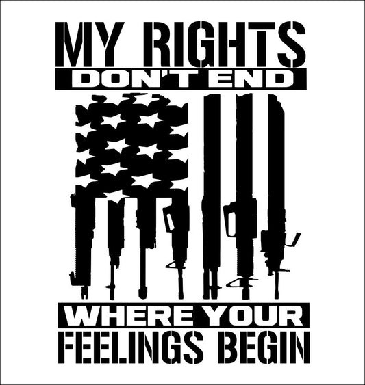 My Rights Don't End decal