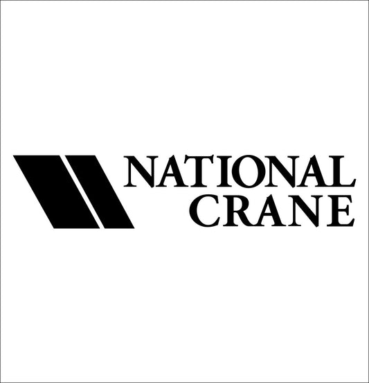 National Crane decal, car decal sticker