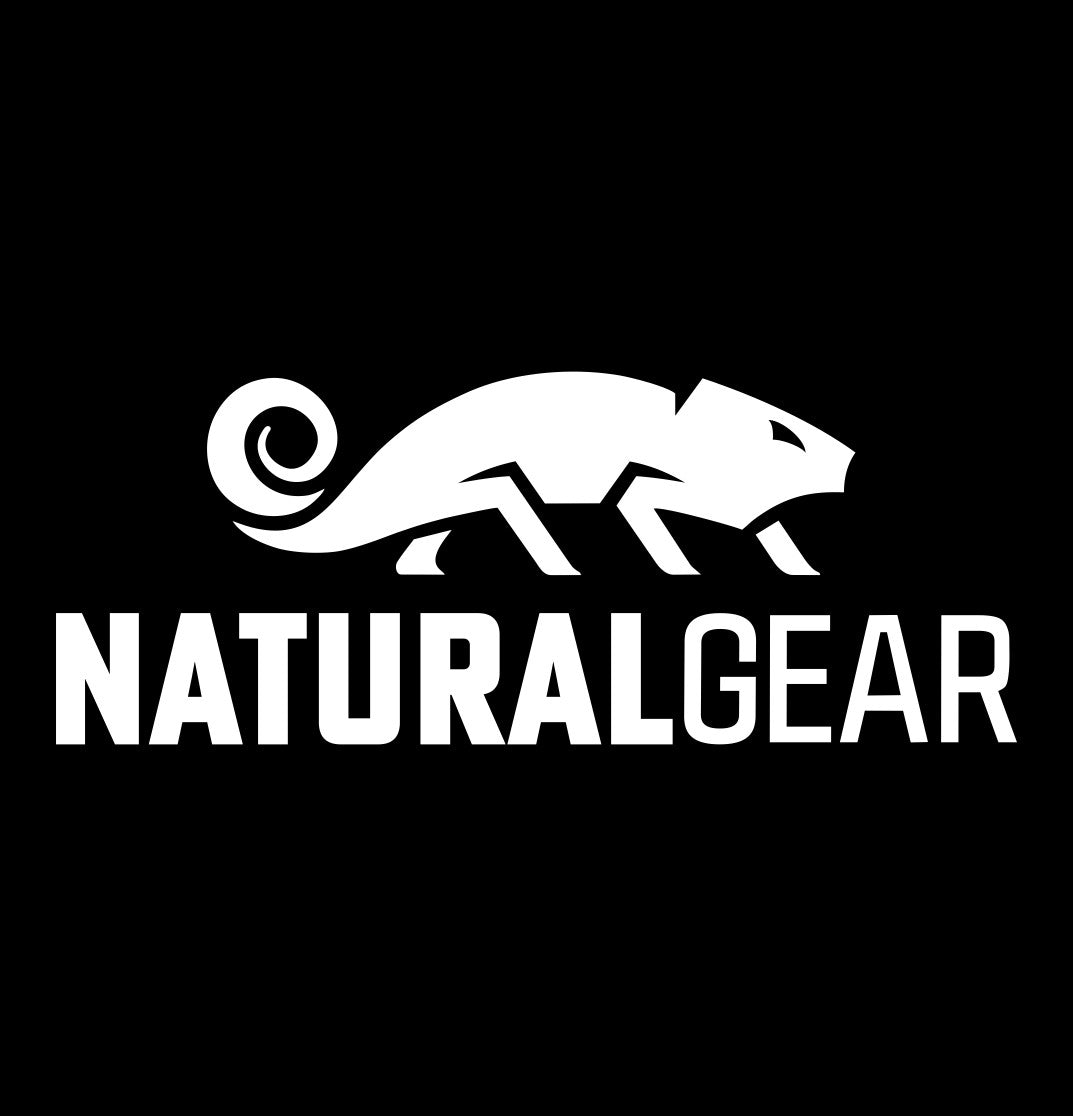 Natural Gear decal, fishing hunting car decal sticker