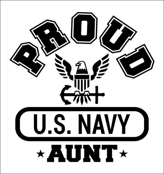 Proud US Navy Aunt decal