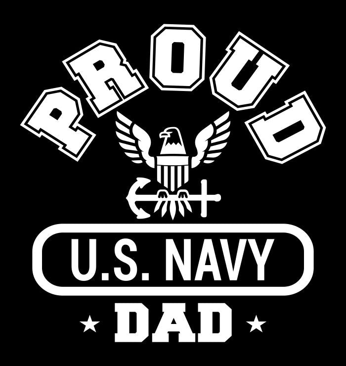 Proud US Navy Dad decal