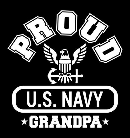 Proud US Navy Grandpa decal