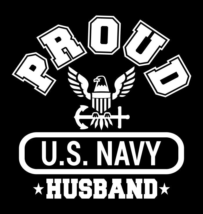 Proud US Navy Husband decal