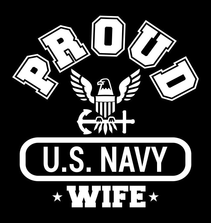 Proud US Navy Wife decal