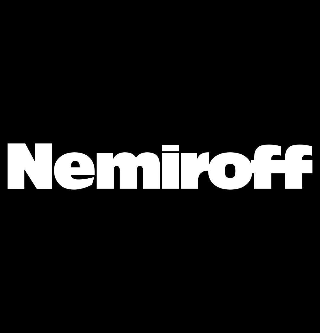 Nemiroff decal, vodka decal, car decal, sticker