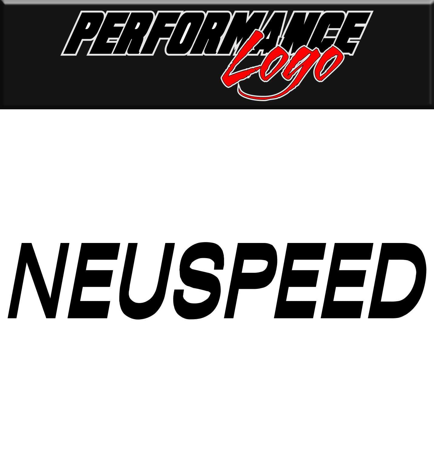 Neuspeed decal, performance decal, sticker