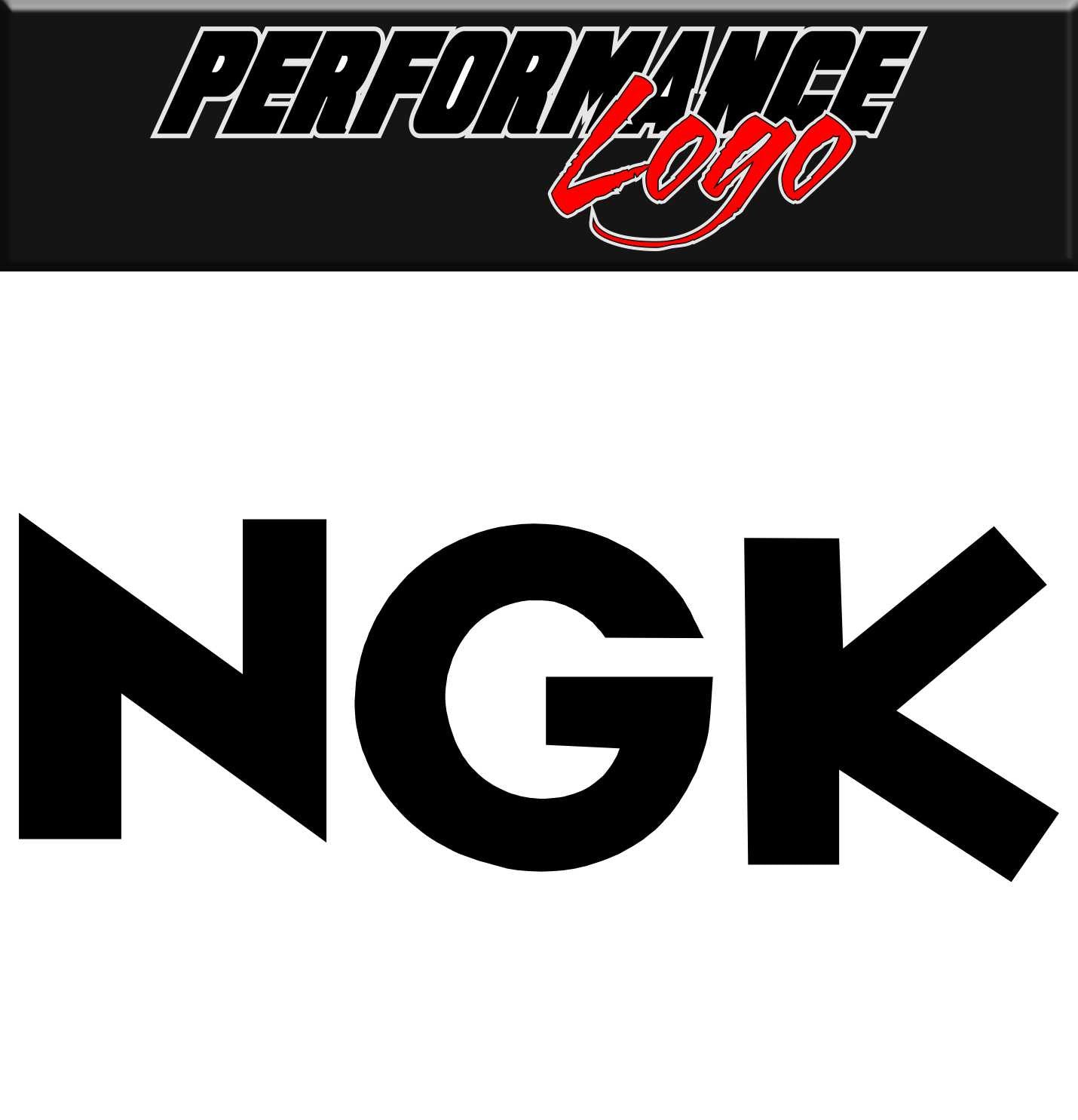 NGK decal, performance decal, sticker