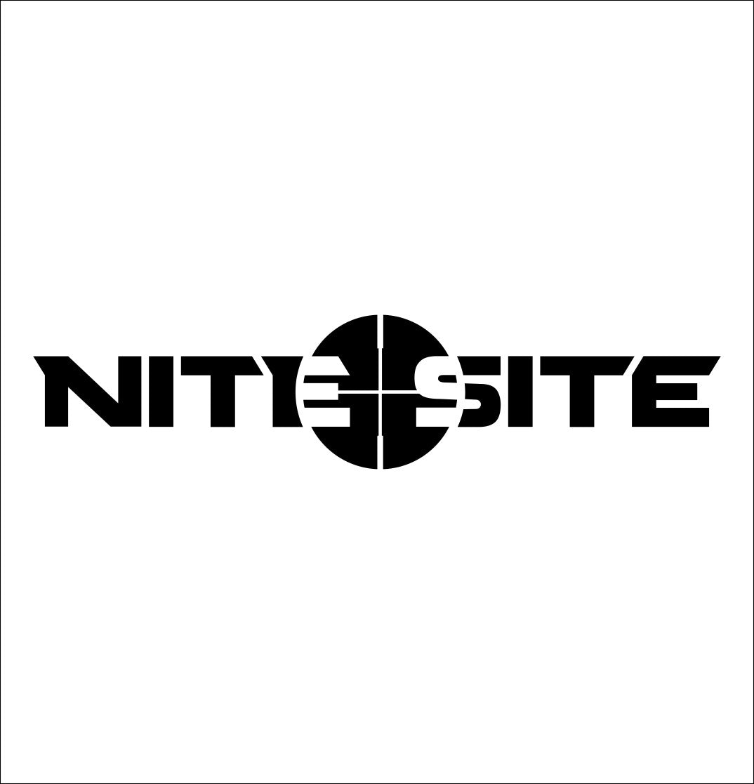 Nite Site  decal, fishing hunting car decal sticker