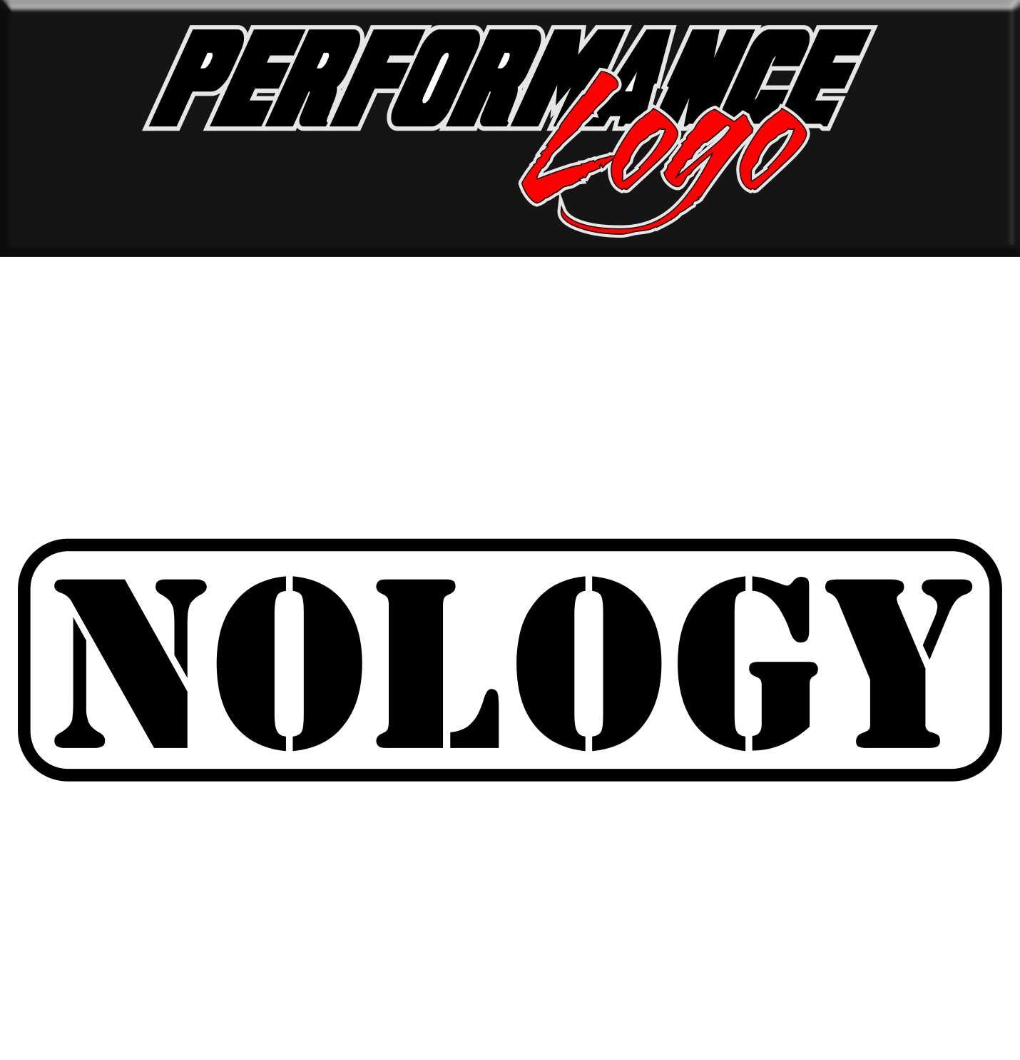 Nology decal, performance decal, sticker