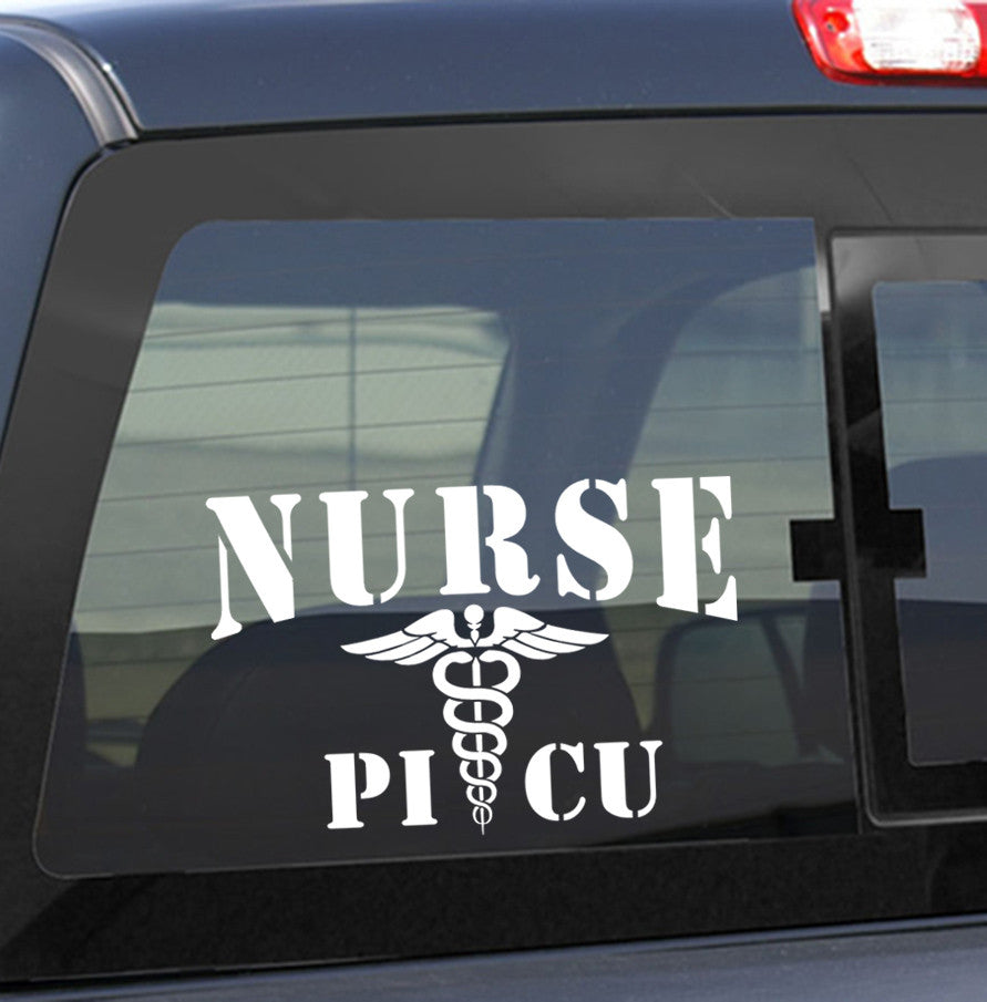 Nurse picu nurse decal - North 49 Decals