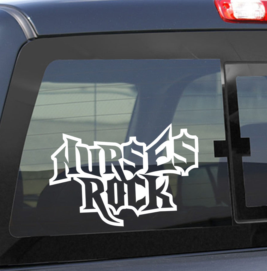 Nurses rock 2 nurse decal - North 49 Decals