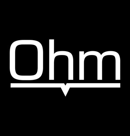 OHM Wheels decal, performance car decal sticker