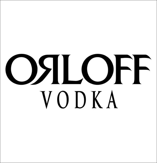 Orloff decal, vodka decal, car decal, sticker