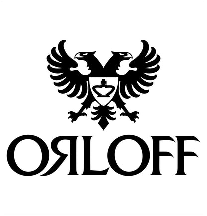 Orloff decal, vodka decal, car decal, sticker