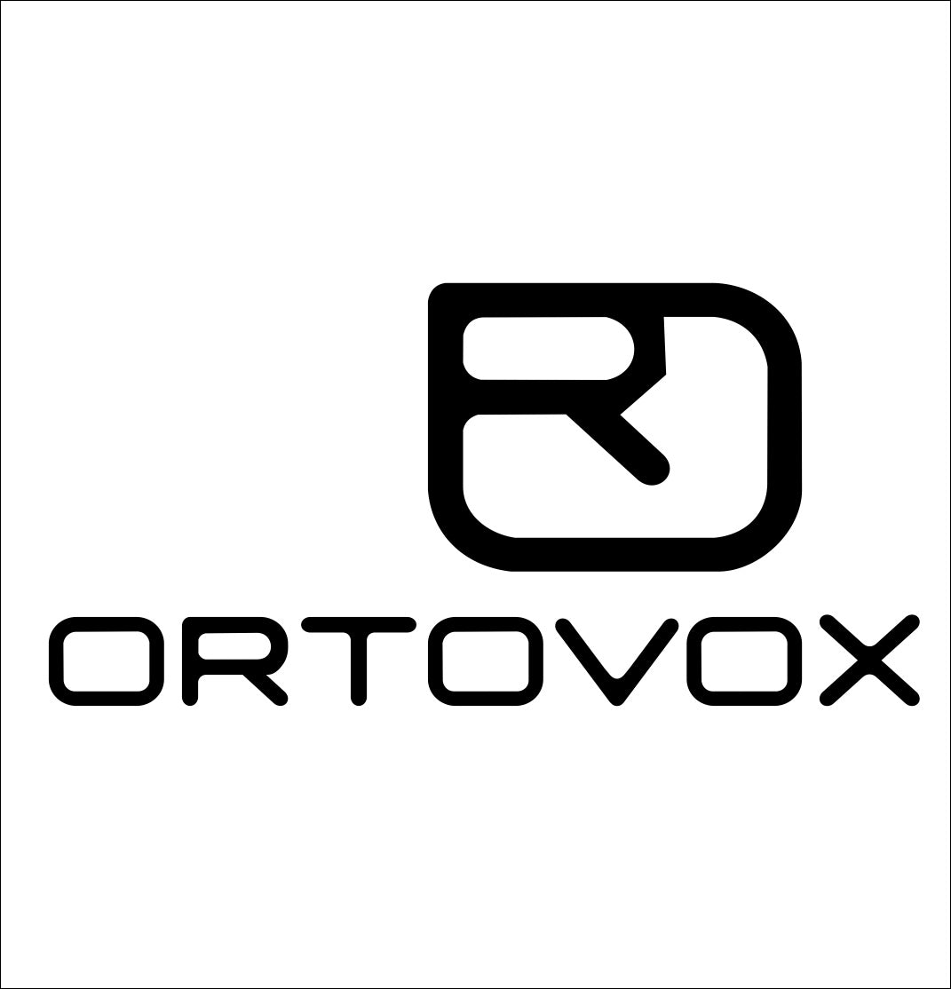 Ortovox decal, ski snowboard decal, car decal sticker