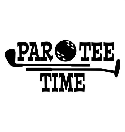 Par Tee Time decal