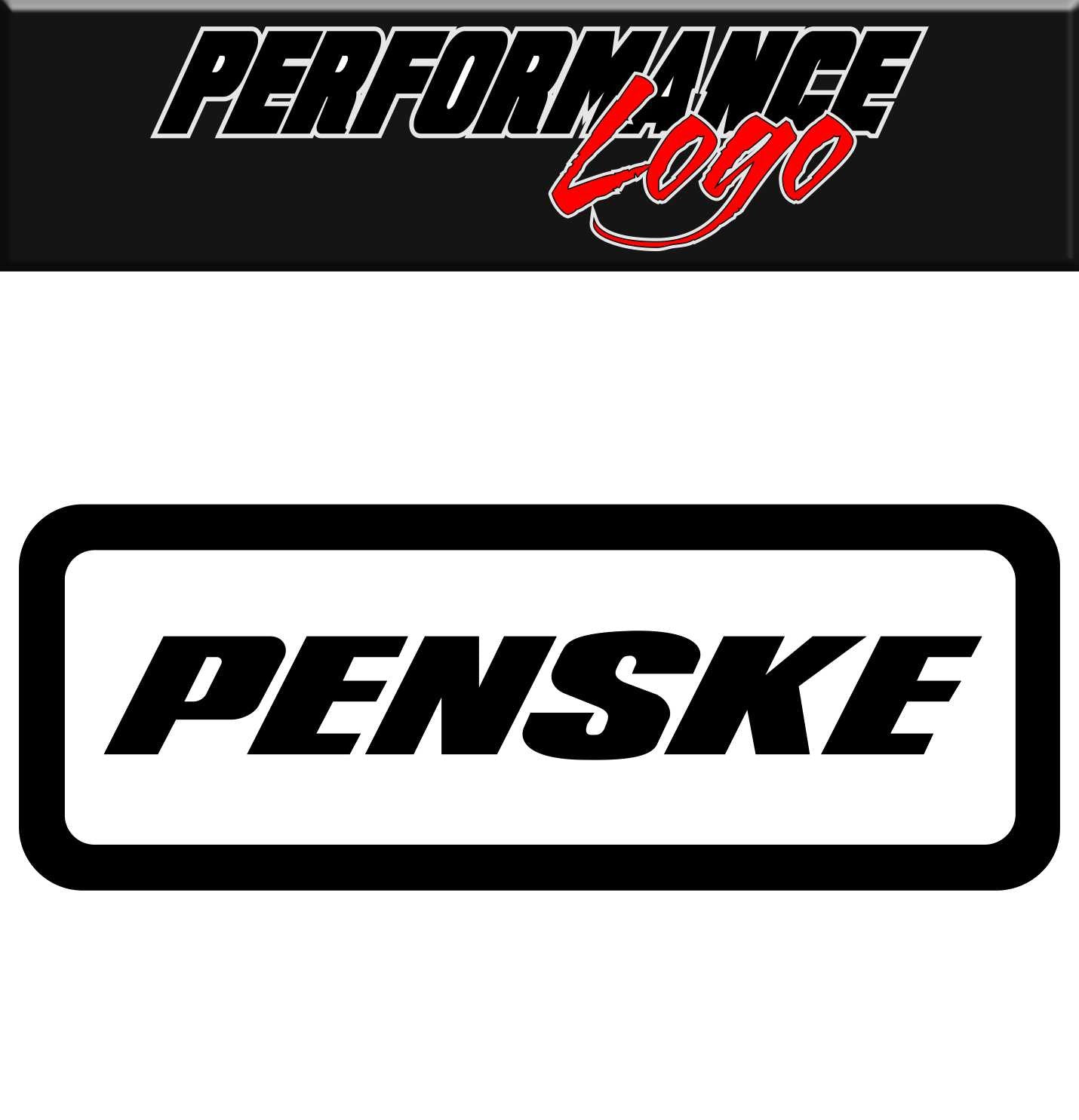 Penske decal, performance decal, sticker