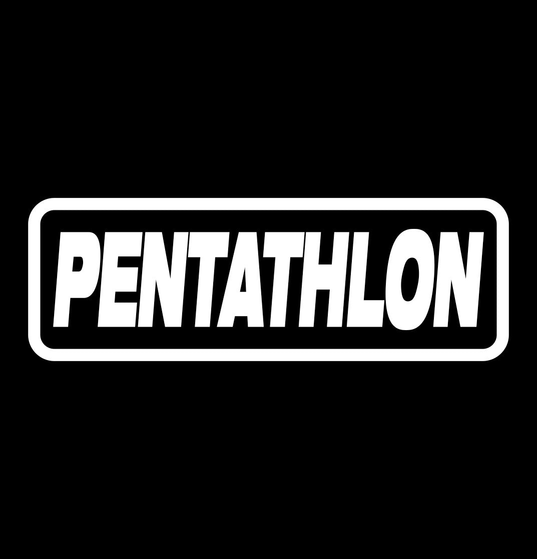 Pentathlon Darts decal, darts decal, car decal sticker