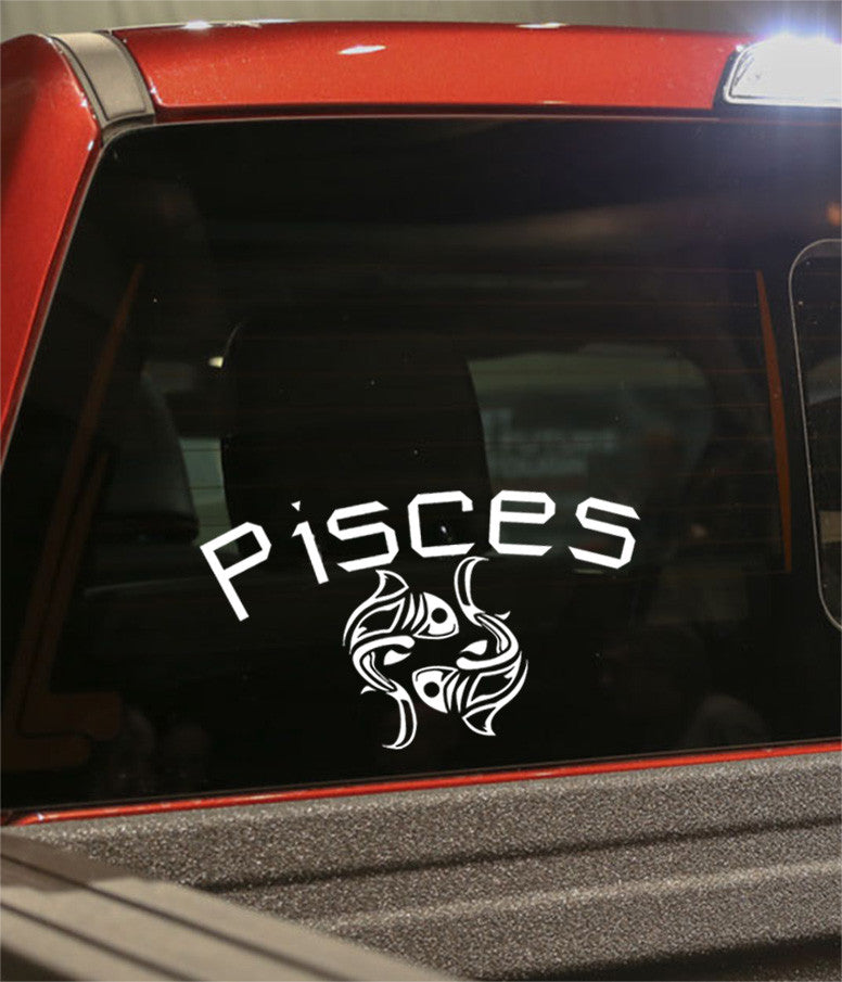 pisces 1 zodiac decal - North 49 Decals