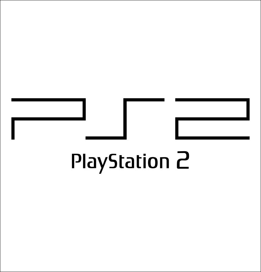 PlayStation PS2 decal, video game decal, sticker, car decal