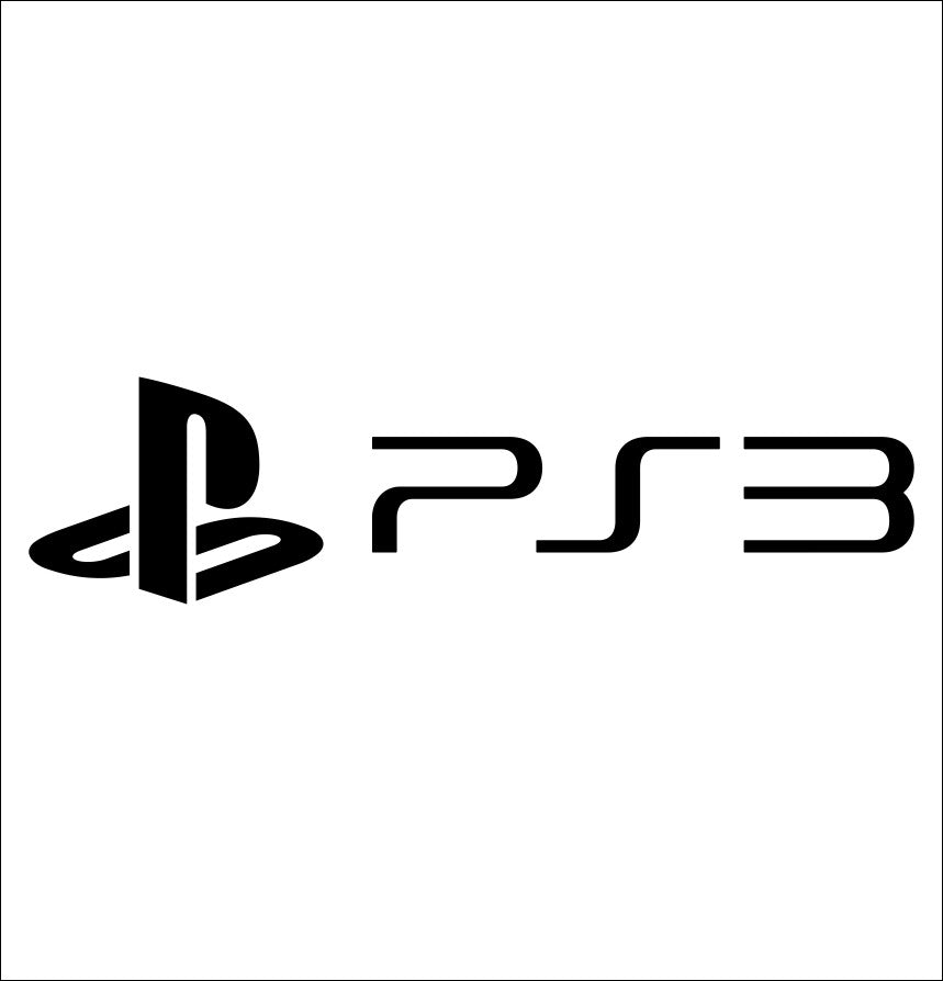 PlayStation PS3 decal, video game decal, sticker, car decal