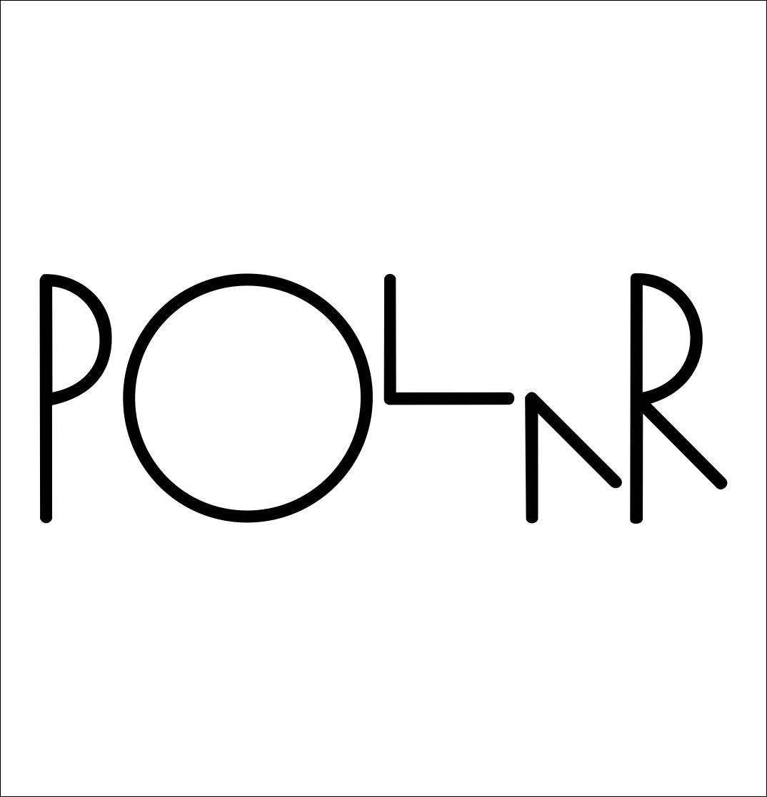 Polar Skateboards decal, skateboarding decal, car decal sticker