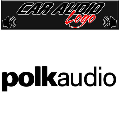 Polk Audio decal, sticker, audio decal