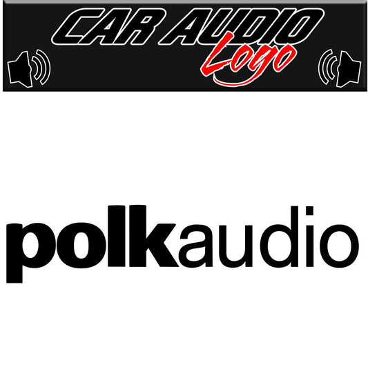 Polk Audio decal, sticker, audio decal