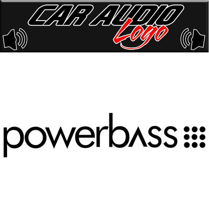 Powerbass decal, sticker, audio decal