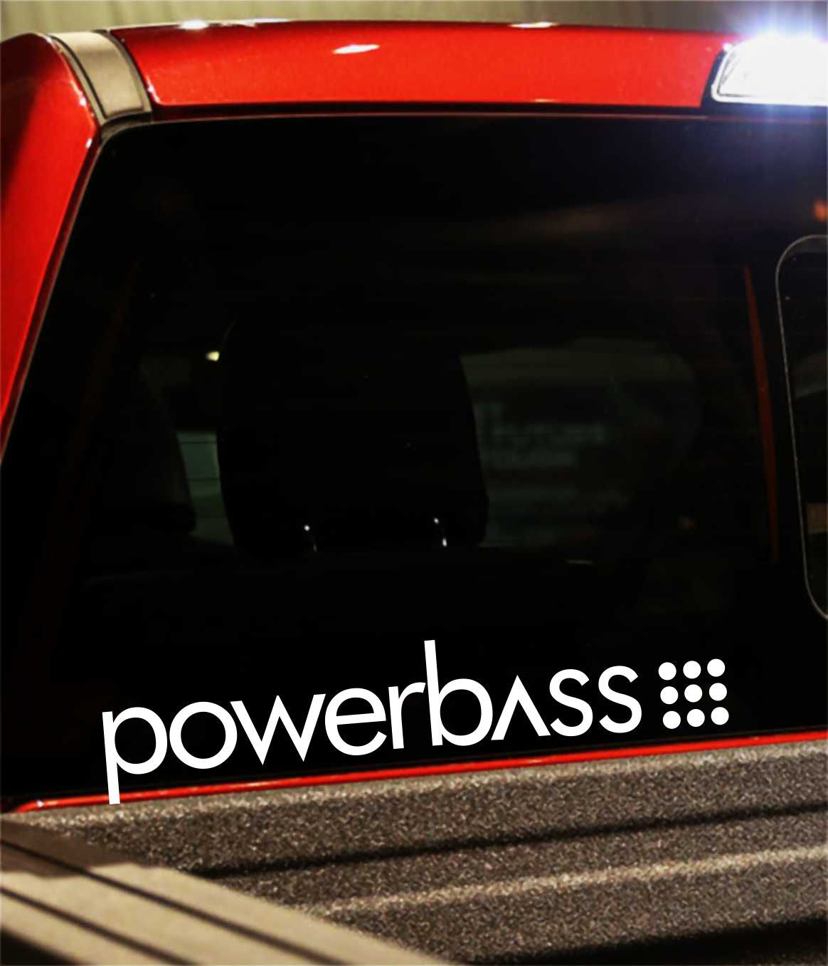 Powerbass decal, sticker, audio decal