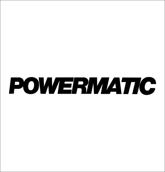 powermatic decal, car decal sticker