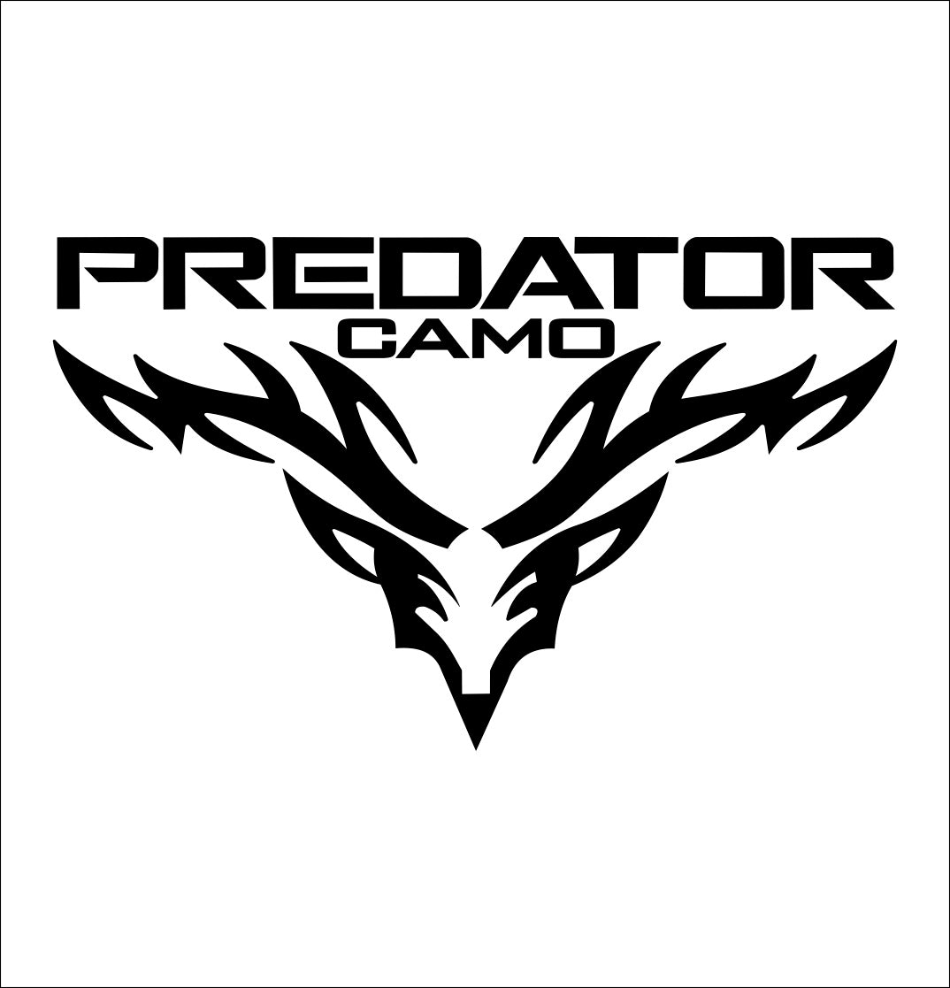 predator camo decal, car decal sticker