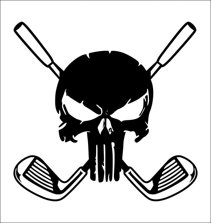 Punisher Golf  decal